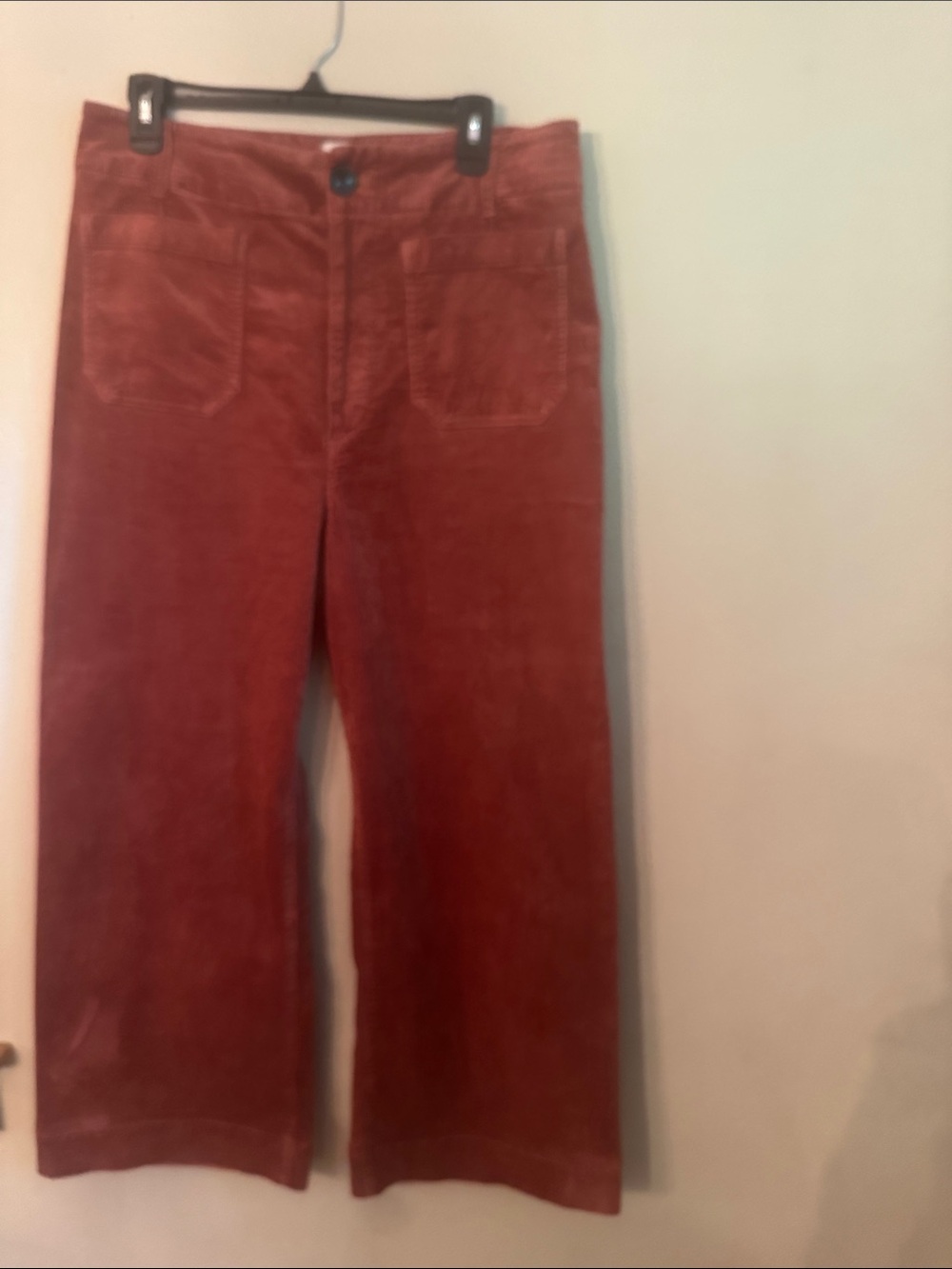 Maeve Rust Corduroy Boot-Cut Pants